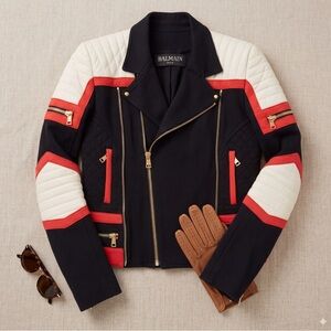 Authentic Balmain Gorgeous Women's Biker Jacket